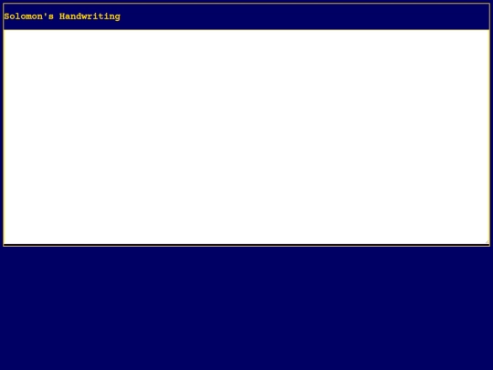 solomon screenshot