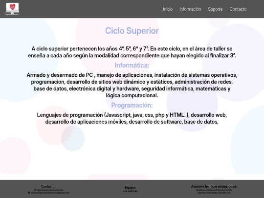 ciclo-superior screenshot