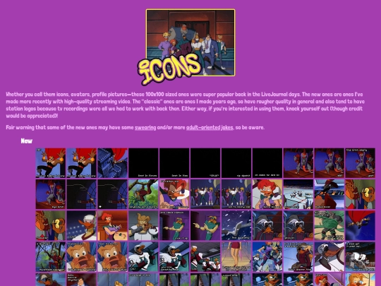 icons screenshot