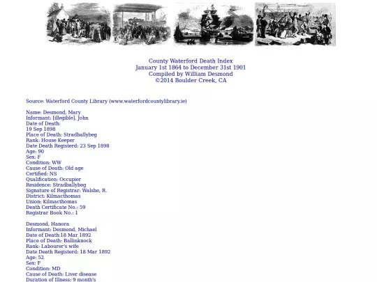 waterford_deaths screenshot