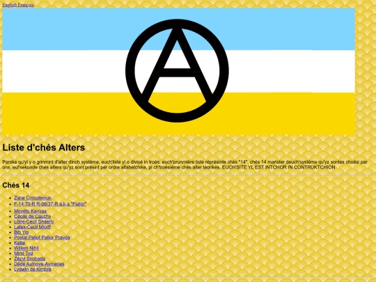 PCD/ListeAlter/Index screenshot