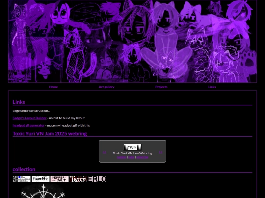 links screenshot