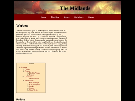 races/human/subordinates/werben screenshot