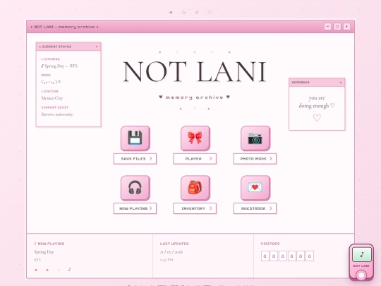 not_lani/home screenshot