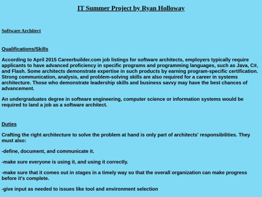 Software_Architect screenshot