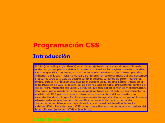 CSS/PrácticasCSS/Practica1css screenshot