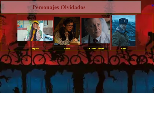 CSS/PrácticasCSS/ProyectoCSS/PersonajesCSS/ProyectoCSSolvidados screenshot