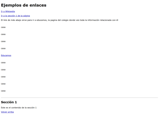 Pruebas/Enlaces screenshot