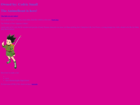 index screenshot