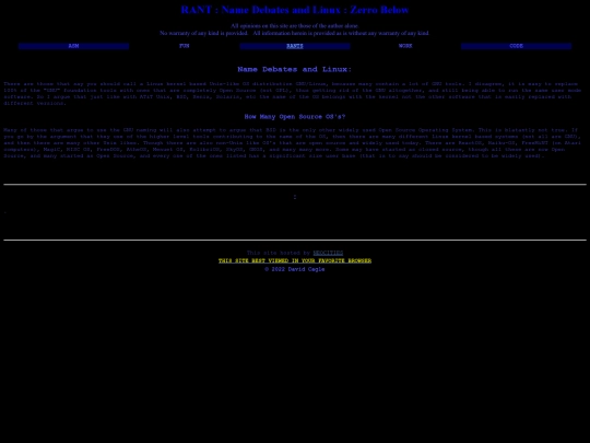 rants/linuxname screenshot