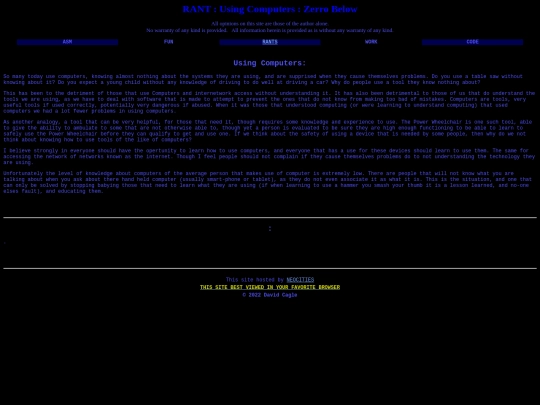rants/using0 screenshot