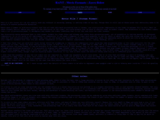 rants/vidform screenshot