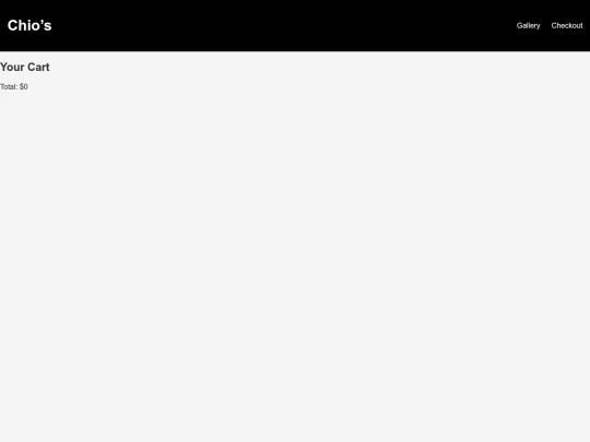 cart screenshot