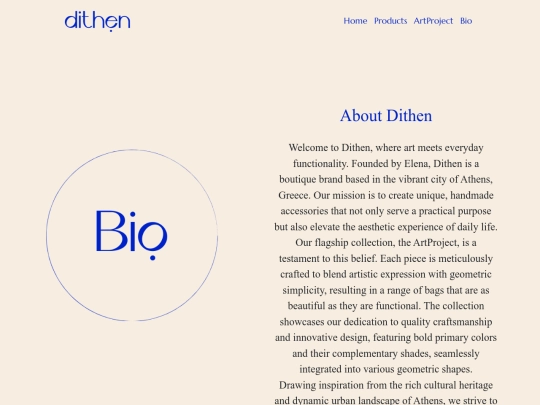 Bio screenshot