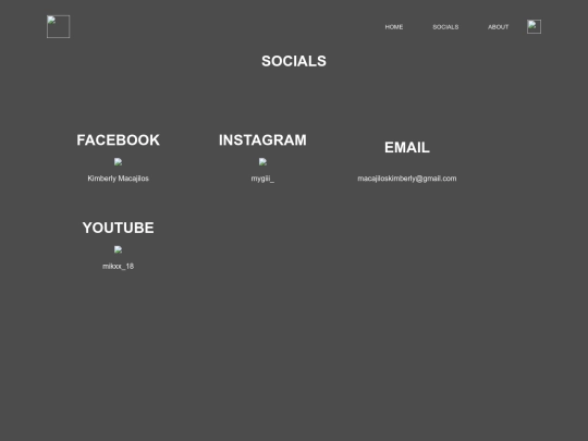 Socials screenshot