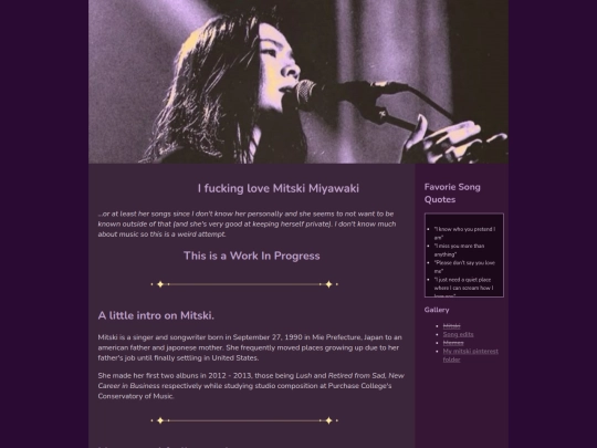 shrines/mitski-shrine screenshot
