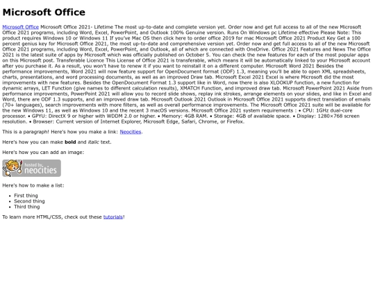 index screenshot