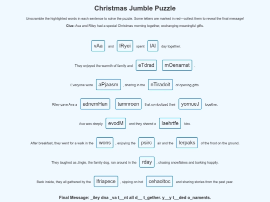 Secret Christmas Fun/christmasjumble screenshot