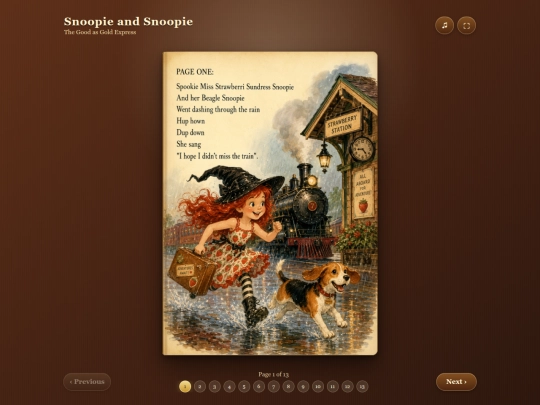 snoopie_good_as_gold_storybook screenshot