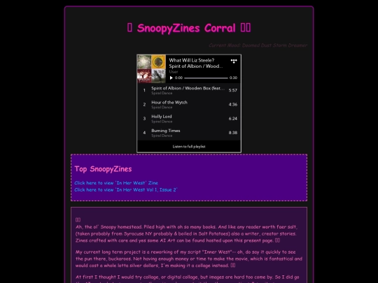 zines screenshot