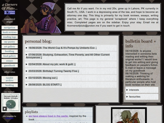 blog screenshot