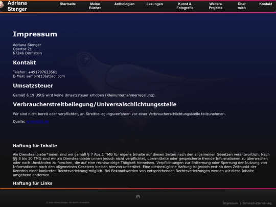 impressum screenshot