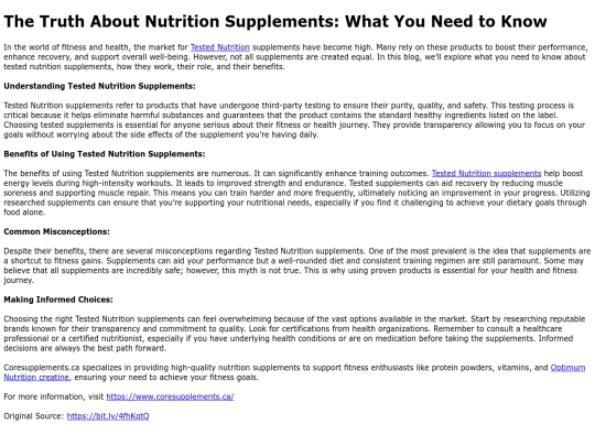 TheTruthAboutNutritionSupplementsWhatYouNeedtoKnow screenshot