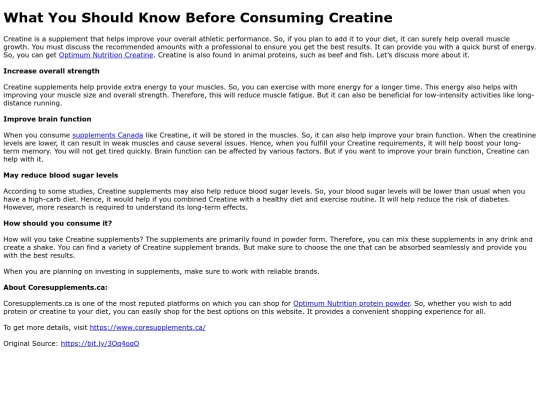 WhatYouShouldKnowBeforeConsumingCreatine screenshot