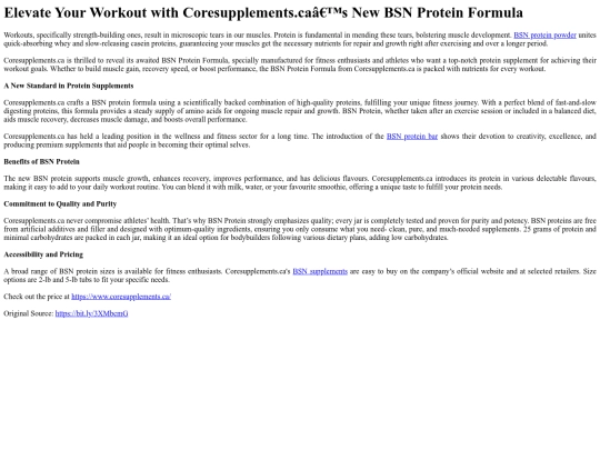 elevate-your-workout-with-coresupplementscas-new-bsn-protein-formula screenshot