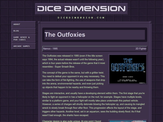arcadelist/OutfoxiesThe screenshot