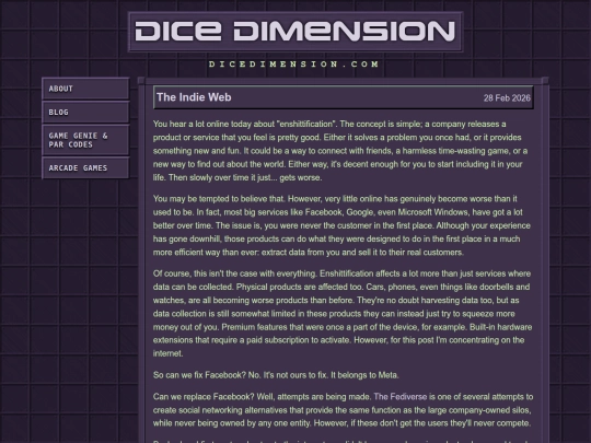 blog screenshot