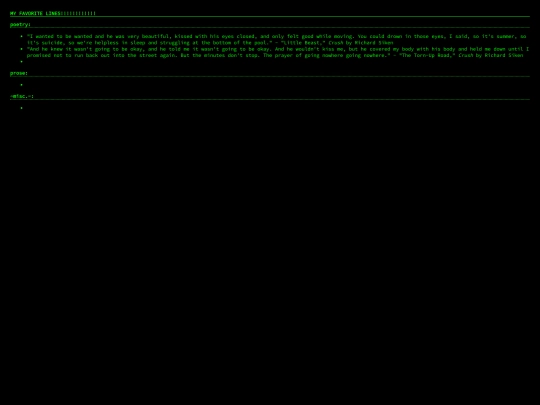 favorites/words/lines_content screenshot