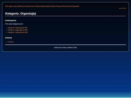 Kategorio_Organizajxoj screenshot