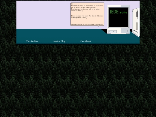 Blog screenshot