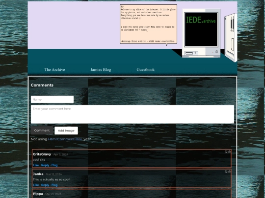 Guestbook screenshot