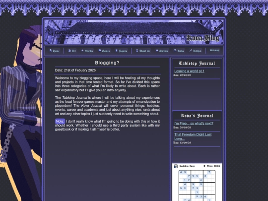 Blog screenshot