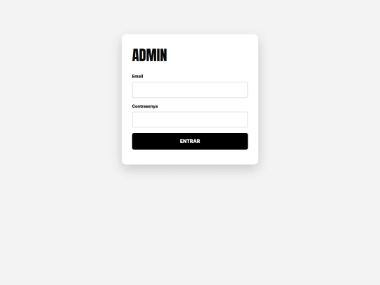admin screenshot