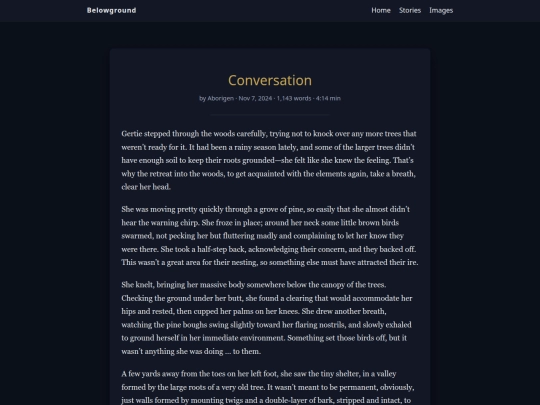 stories/conversation screenshot