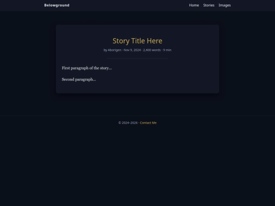 stories/story-template screenshot