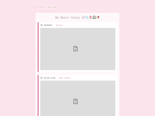 musicdiary screenshot