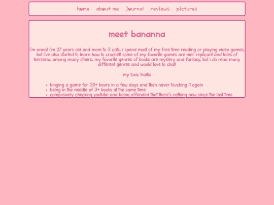 aboutMe screenshot
