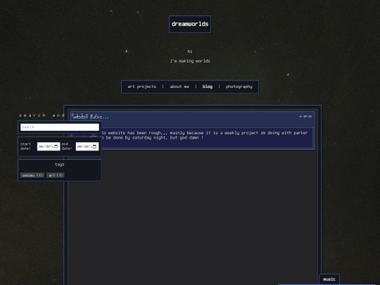 blog screenshot