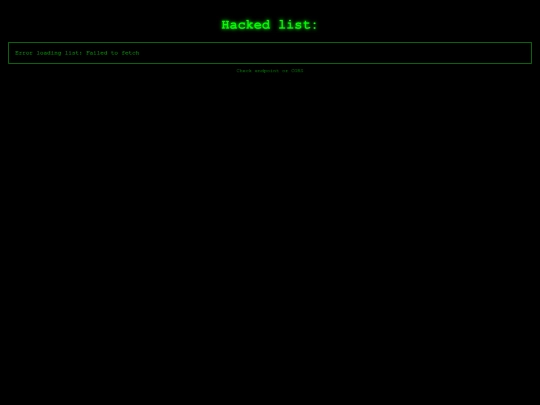 Hackedlist screenshot