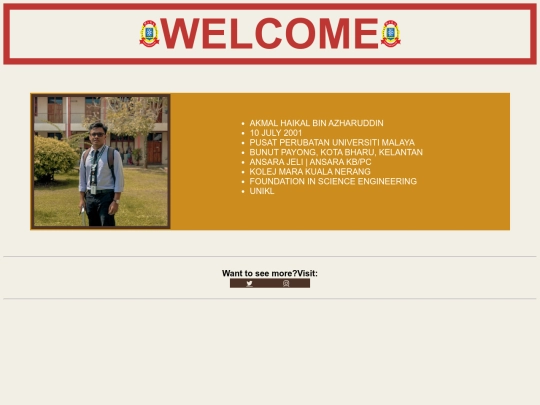 haikal/profile screenshot