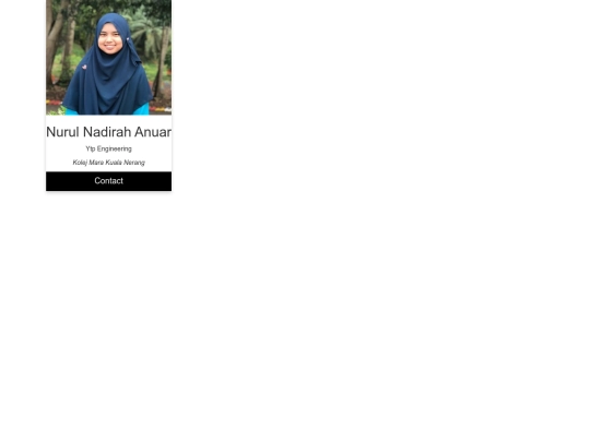 nadirah/profile screenshot