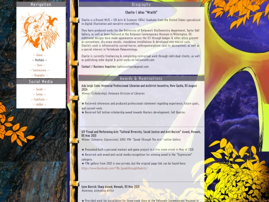 biography screenshot