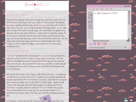 blog screenshot