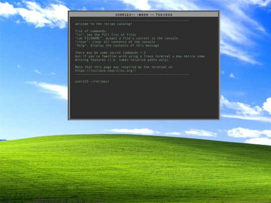 recipes screenshot