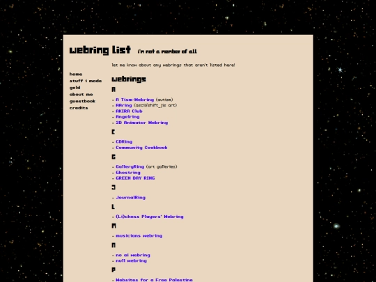 list/webrings screenshot