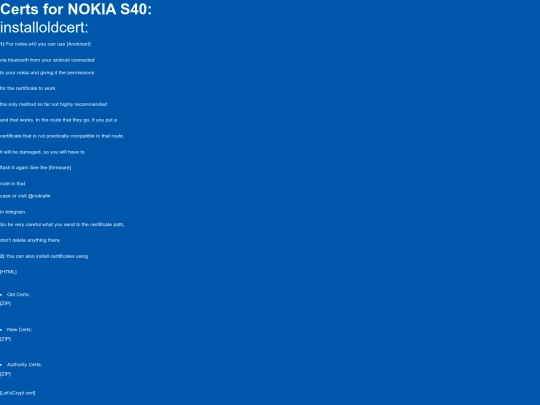 certs screenshot